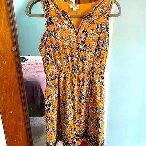 Marigold floral dress